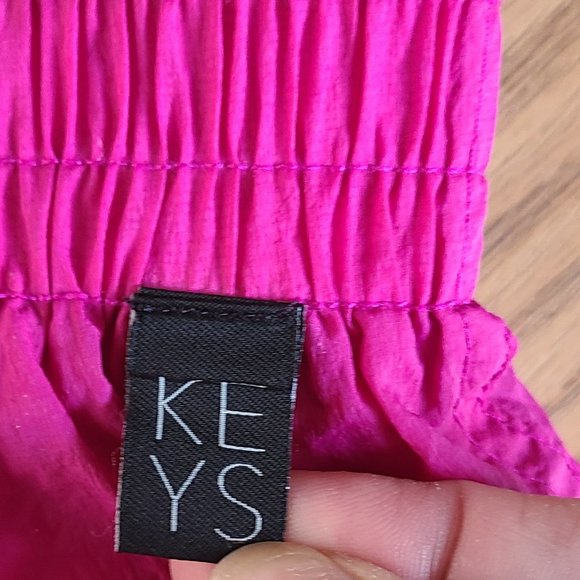 ATHLETA X ALICIA KEY HIGH WAIST UTILITY PANT FUSCHIA CARGO PARACHUTE JOGGER sz 2 - Picture 8 of 9